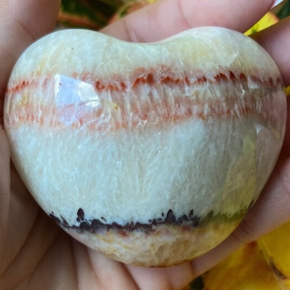 Other - Dali jasper Tri banded calcite Hearts